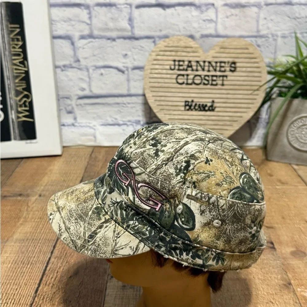 Game Guard Camo Military Style Cap Camouflage Hat With Pink Embroidery